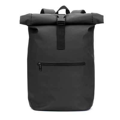 PORTLAND. A mochila roll top em PU com bolso para computador portátil 16